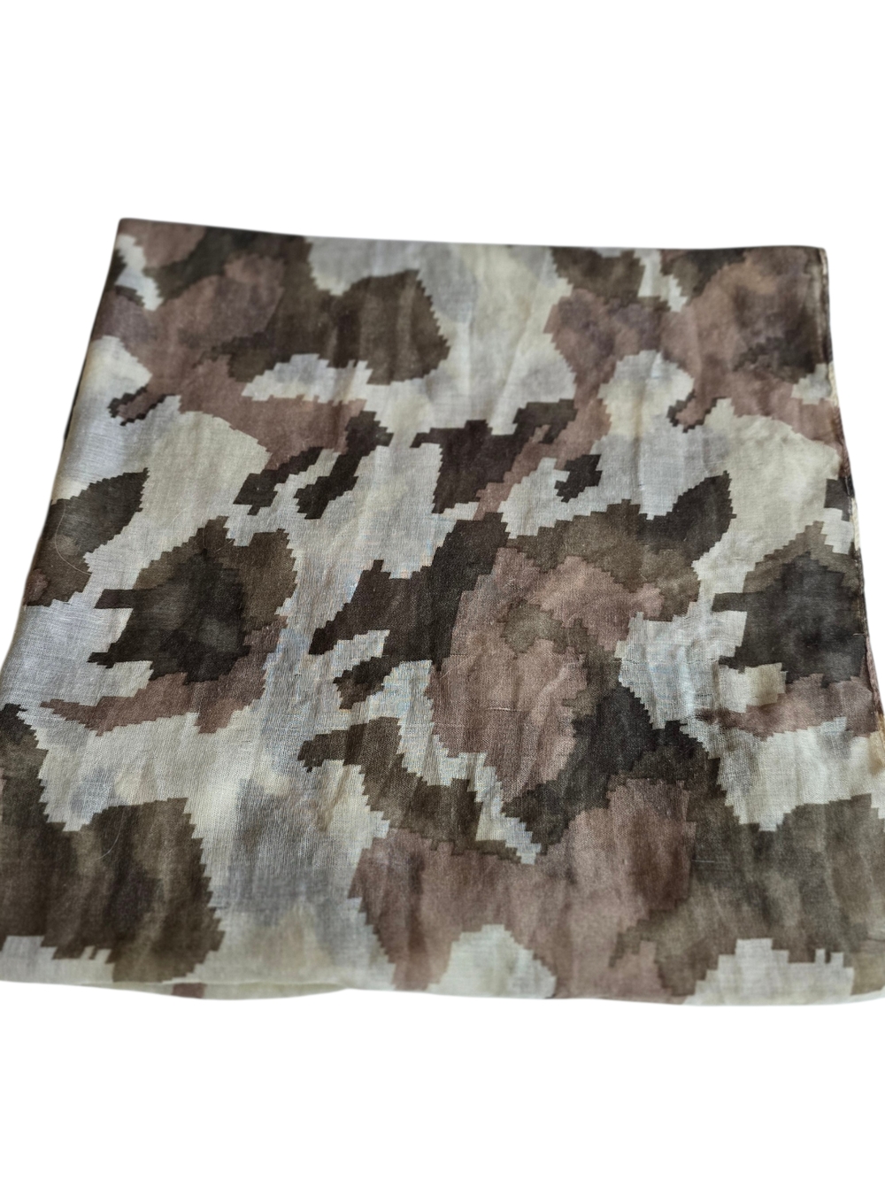 Women's Brown Camouflage Print Skirt